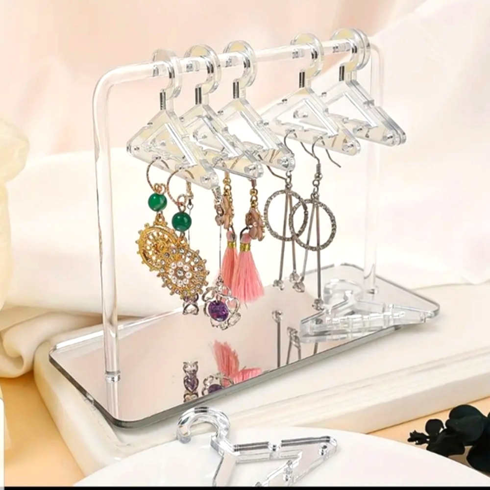 Cute acrylic earring organizer.